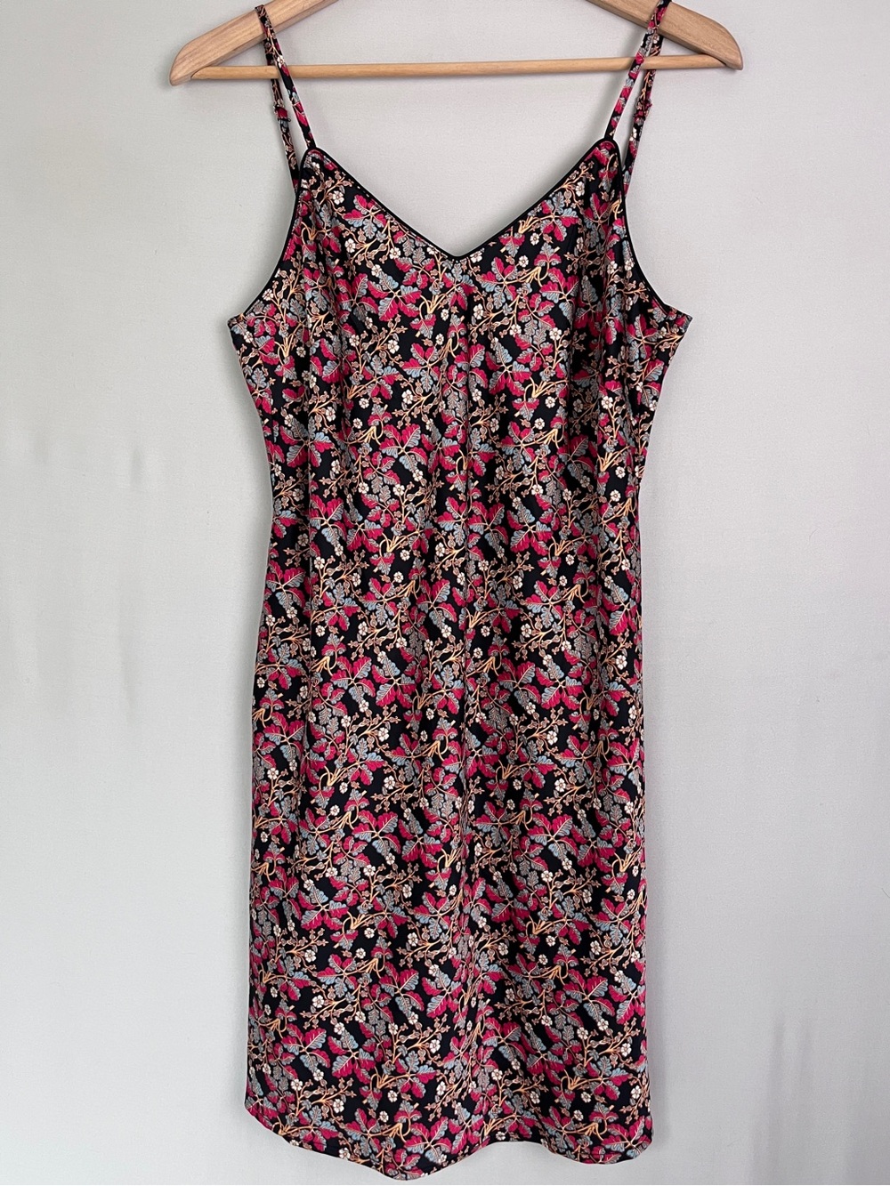 Maree Maree Floral Botanical Slip Dress Contrast Piping M